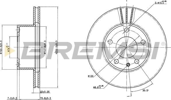 Bremsi CD6166V - Kočioni disk www.molydon.hr