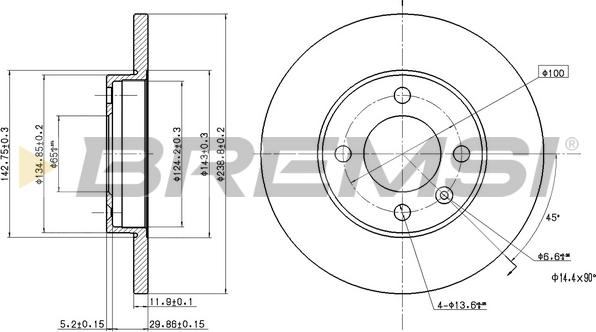 Bremsi CD6103S - Kočioni disk www.molydon.hr