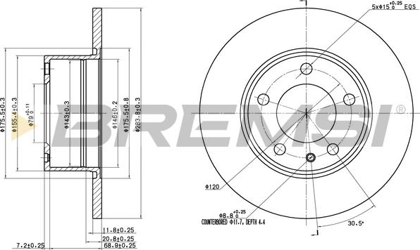 Bremsi CD6119S - Kočioni disk www.molydon.hr