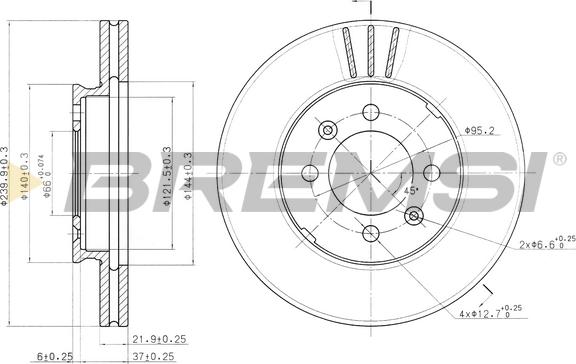 Bremsi CD6189V - Kočioni disk www.molydon.hr