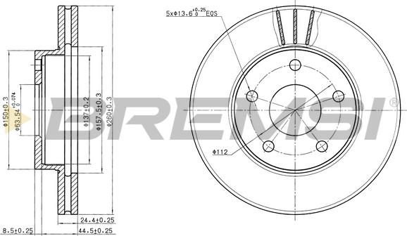 Bremsi CD6180V - Kočioni disk www.molydon.hr