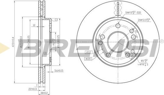 Bremsi CD6181V - Kočioni disk www.molydon.hr