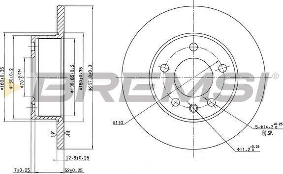 Bremsi CD6131S - Kočioni disk www.molydon.hr