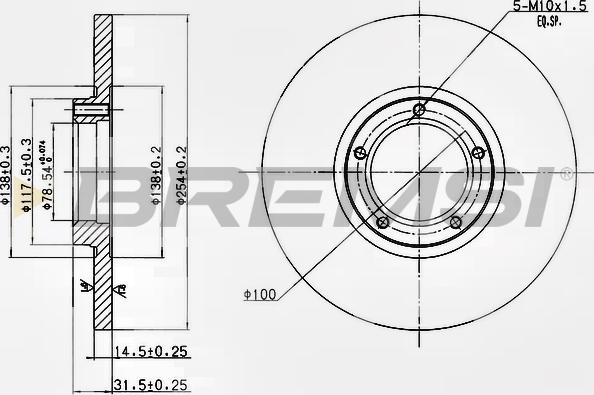 Bremsi CD6138S - Kočioni disk www.molydon.hr