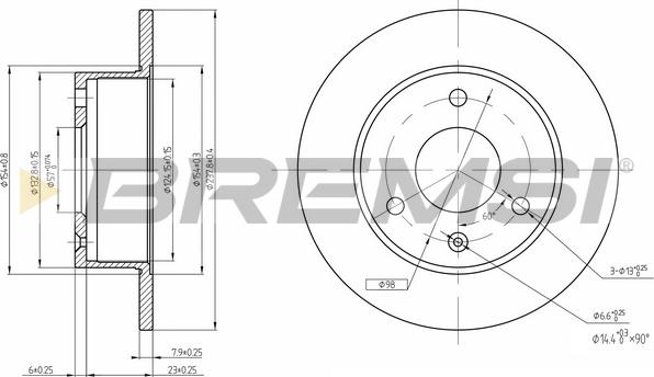 Bremsi CD6132S - Kočioni disk www.molydon.hr