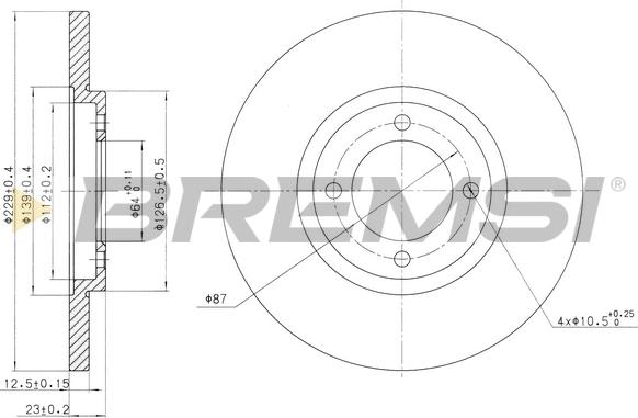 Bremsi CD6121S - Kočioni disk www.molydon.hr