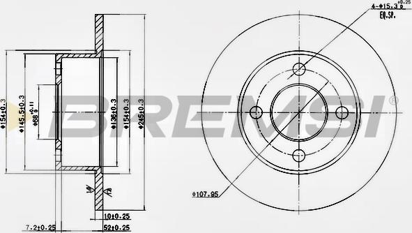 Bremsi CD6128S - Kočioni disk www.molydon.hr