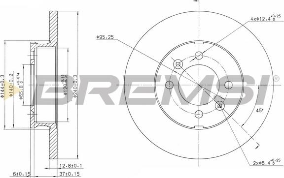 Bremsi CD6123S - Kočioni disk www.molydon.hr