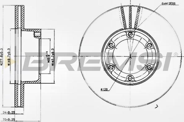 Bremsi CD6172V - Kočioni disk www.molydon.hr