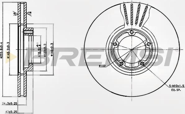 Bremsi CD6848V - Kočioni disk www.molydon.hr