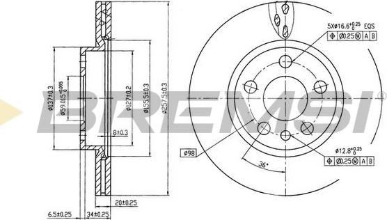 Bremsi CD6842V - Kočioni disk www.molydon.hr