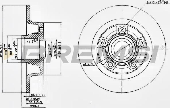 Bremsi CD6855S - Kočioni disk www.molydon.hr