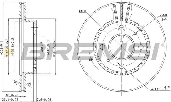 Bremsi CD6866V - Kočioni disk www.molydon.hr