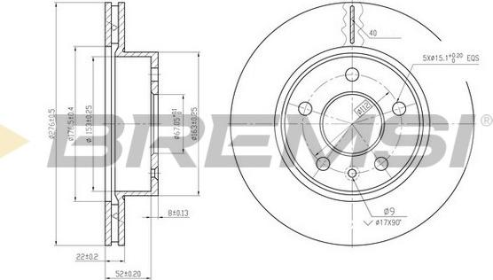 Bremsi CD6860V - Kočioni disk www.molydon.hr