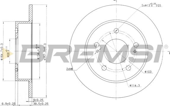 Bremsi CD6863S - Kočioni disk www.molydon.hr