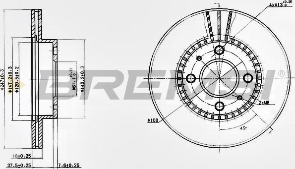 Bremsi CD6867V - Kočioni disk www.molydon.hr