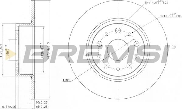 Bremsi CD6805S - Kočioni disk www.molydon.hr