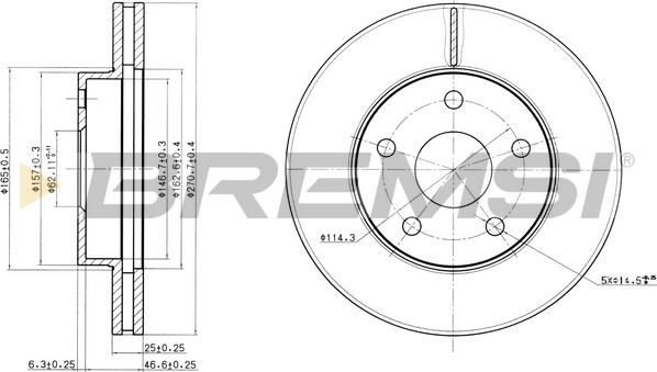 Bremsi CD6806V - Kočioni disk www.molydon.hr