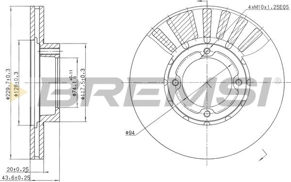 Bremsi CD6808V - Kočioni disk www.molydon.hr