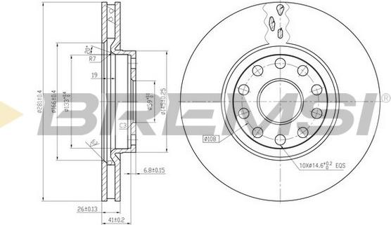 Bremsi CD6802V - Kočioni disk www.molydon.hr