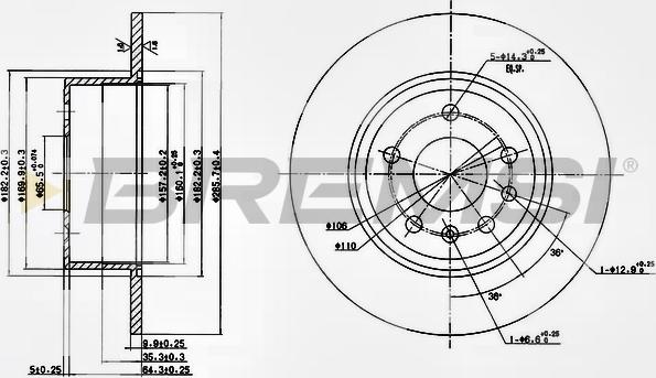 Bremsi CD6811S - Kočioni disk www.molydon.hr