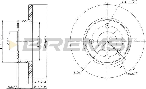 Bremsi CD6813S - Kočioni disk www.molydon.hr