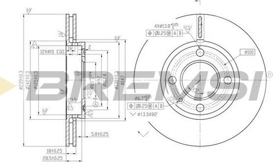 Bremsi CD6812V - Kočioni disk www.molydon.hr