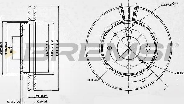 Bremsi CD6885V - Kočioni disk www.molydon.hr