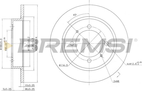 Bremsi CD6886S - Kočioni disk www.molydon.hr