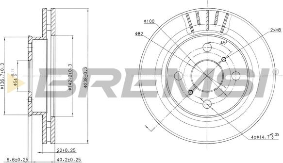 Bremsi CD6880V - Kočioni disk www.molydon.hr