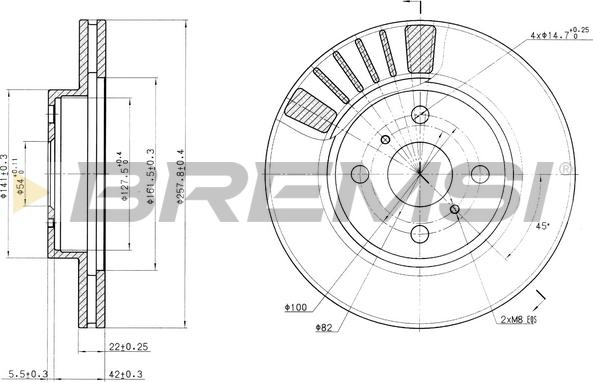 Bremsi CD6881V - Kočioni disk www.molydon.hr