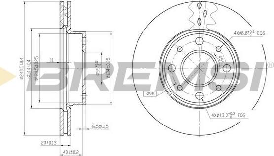 Bremsi CD6888V - Kočioni disk www.molydon.hr