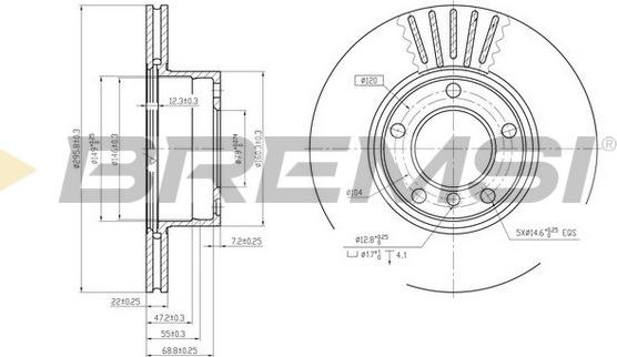 Bremsi CD6834V - Kočioni disk www.molydon.hr