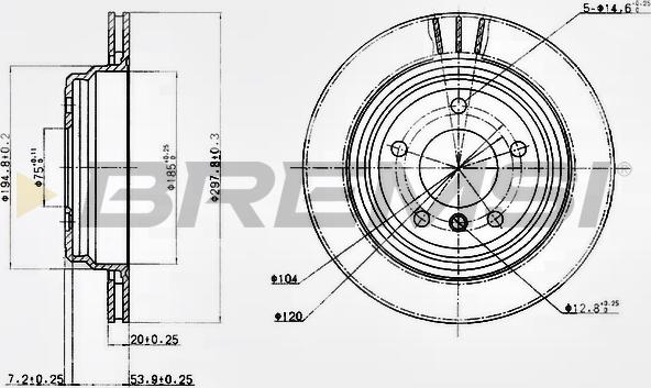 Bremsi CD6836V - Kočioni disk www.molydon.hr