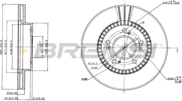 Bremsi CD6829V - Kočioni disk www.molydon.hr