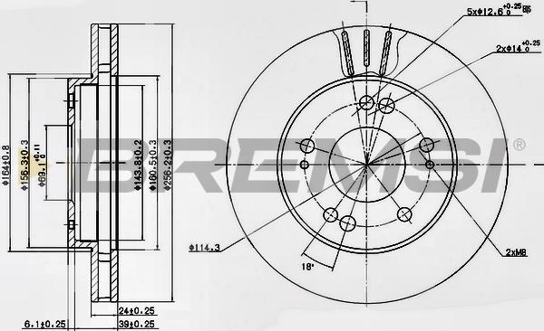 Bremsi CD6824V - Kočioni disk www.molydon.hr