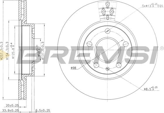 Bremsi CD6827V - Kočioni disk www.molydon.hr