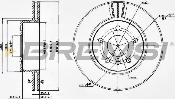 Bremsi CD6873V - Kočioni disk www.molydon.hr