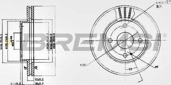 Bremsi CD6393V - Kočioni disk www.molydon.hr