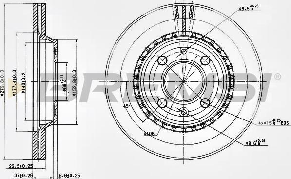 Bremsi CD6397V - Kočioni disk www.molydon.hr