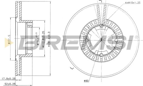 Bremsi CD6341V - Kočioni disk www.molydon.hr