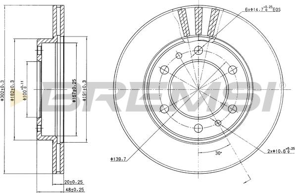 Bremsi CD6347V - Kočioni disk www.molydon.hr