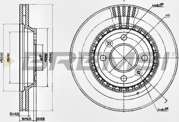 Bremsi CD6354V - Kočioni disk www.molydon.hr