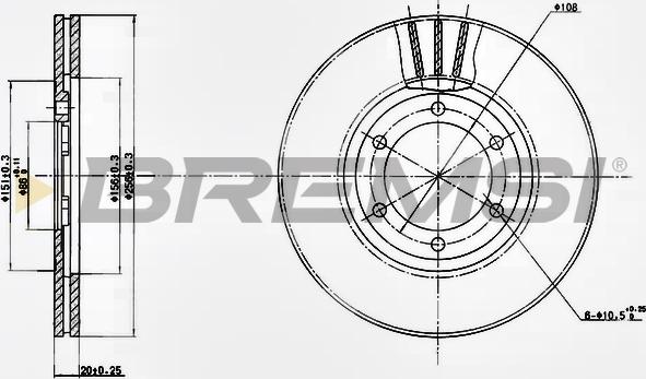 Bremsi CD6357V - Kočioni disk www.molydon.hr