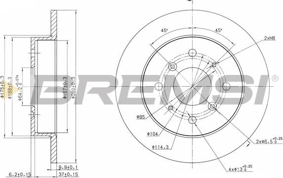 Bremsi CD6360S - Kočioni disk www.molydon.hr