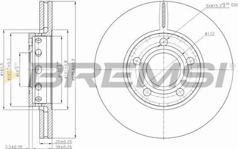 Bremsi CD6311V - Kočioni disk www.molydon.hr