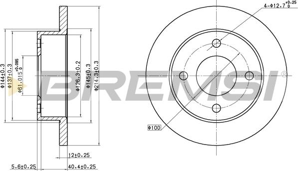 Bremsi CD6381S - Kočioni disk www.molydon.hr