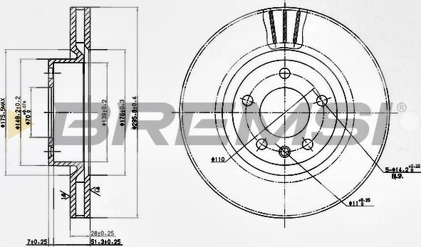 Bremsi CD6330V - Kočioni disk www.molydon.hr