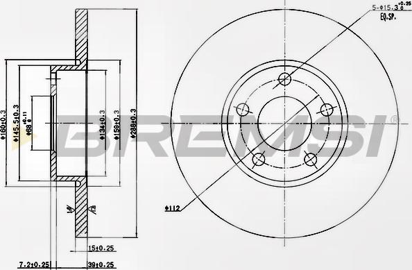 Bremsi CD6324S - Kočioni disk www.molydon.hr