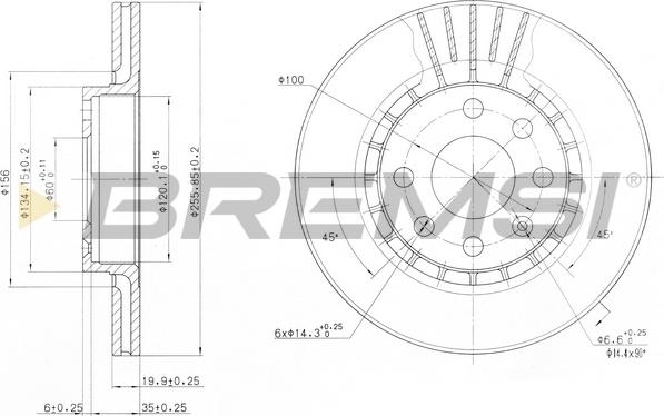 Bremsi CD6328V - Kočioni disk www.molydon.hr